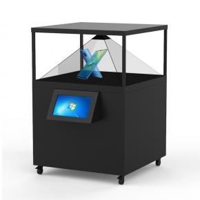 Interactive 3D Holographic Display Pyramid