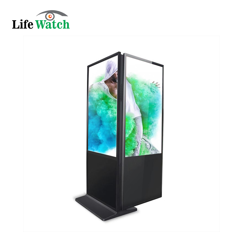 49-inch Double-Sided Floor Upstanding LCD Digital Signage Kiosk