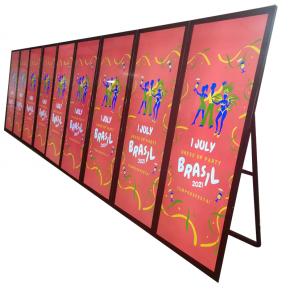 75-inch Foldable Full Screen LCD Digital Poster