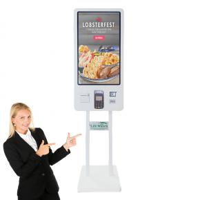 24-inch Front Mainteance  Floor upstanding Self-Service Order Payment Terminal Kiosk