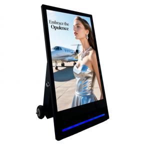 43-inch IP66 Weather-proof Movable Battery LCD Poster